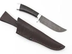 Bulat Shurale Couteau De Chasse En Damas