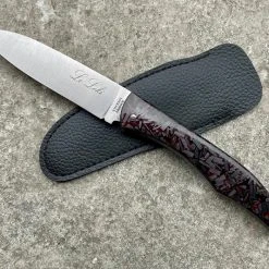 Le Loki Laguiole Village Fibre De Carbone Damassé